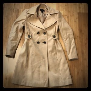Tan Beige Long Pea Coat by Victoria’s Secret